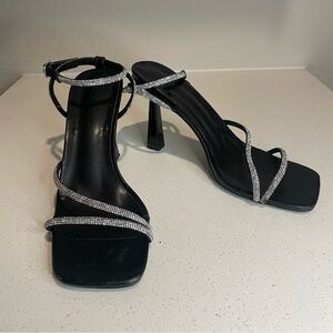 Meshki Caitlin Diamonte Rope Heel